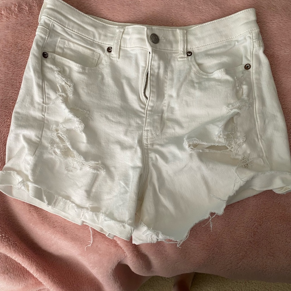 American Eagle Mom Shorts White Size 4